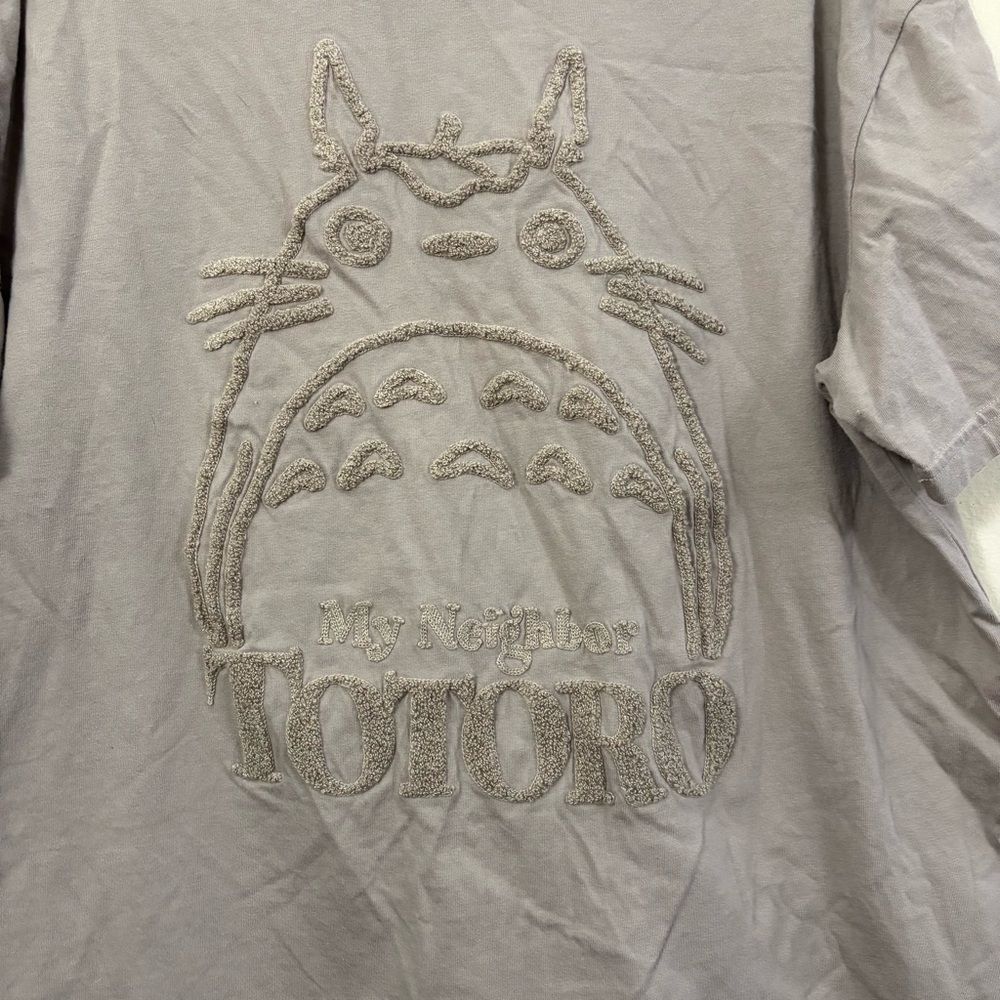 My Neighbor Totoro Embroidered Shirt brown Her Universe XL Studio Ghibli Art cl - Picture 2 of 7